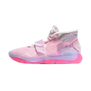 杜兰特12代篮球男鞋全明星KD12乳腺粉天使翅膀气垫球鞋女15糖果