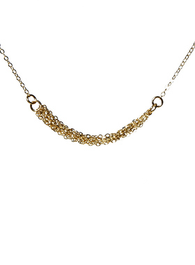 14k包金十字链女简约项链高级感