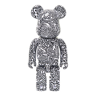 bearbrick400%凯斯哈林潮玩摆件