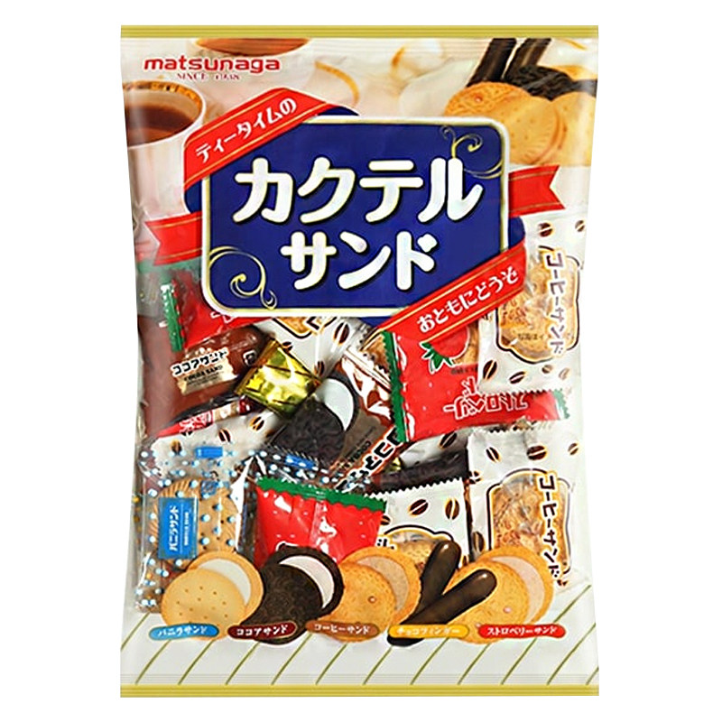 日本进口零食松永多种口味什锦饼干29枚独立包装混合口味休闲零食