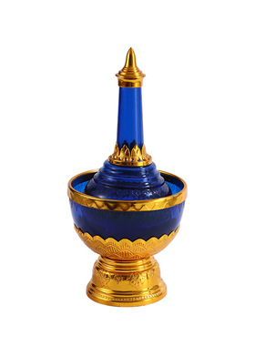 傣族圣水杯泰国佛坛供奉滴水瓶寺庙摆件水罐器皿佛堂滴水瓶聚宝盆