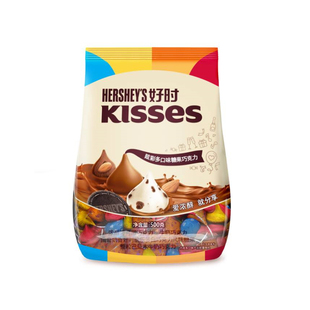 kisses好时之吻水滴巴旦木牛奶巧克力500g喜糖办公室网红零食糖果