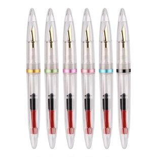 永生3411透明示范笔杆灌墨贵妃尖特细0.38可吸墨可换墨囊学生钢笔