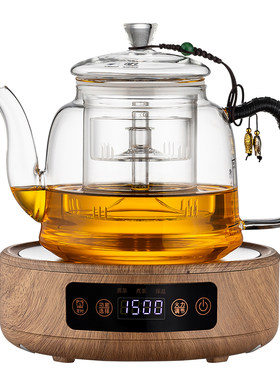 加厚大容量玻璃茶壶煮茶器送4杯