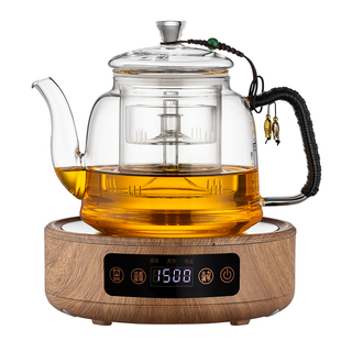 2026新款蒸煮一体玻璃煮茶壶电陶炉煮茶器全自动喷淋式烧水养生壶