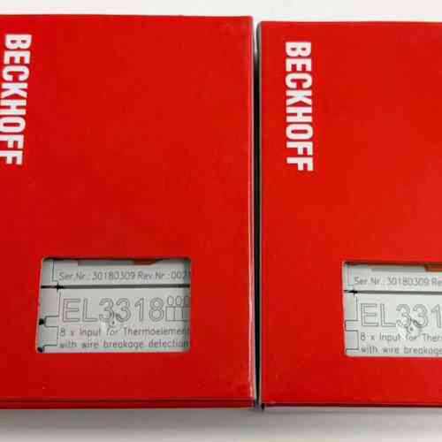 议价倍福BECKHOFF EL3318模块，8路热电偶输入，带断