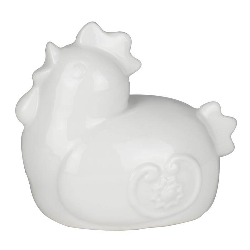 陶瓷白色龙蛇风水招财小摆件