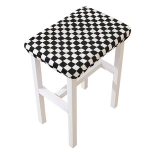 学生坐垫长方形椅子垫简约现代屁股垫凳子垫夹棉四季学生板凳座套