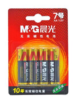 碱性电池无汞环保干电池晨光