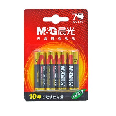 碱性电池无汞环保干电池晨光