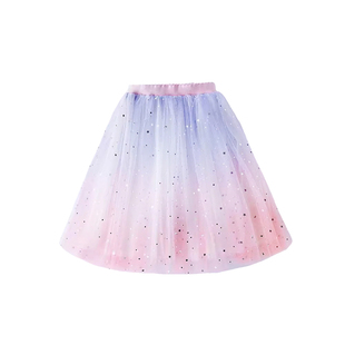 女童夏季半身裙2026春秋新款中大童短裙女孩蓬蓬网纱长款公主裙子