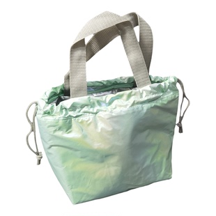 外贸原单小号小清新防水环保袋抽绳束口手拎包便当包收纳包