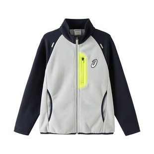 亚瑟士童装25年秋冬新款儿童摇粒绒内胆外套男女童内搭拼色抓绒衣