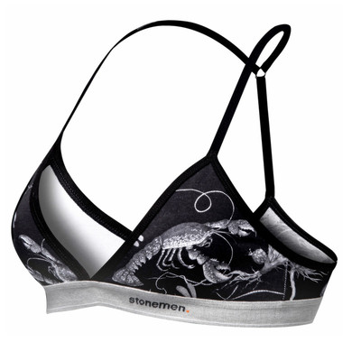 stonemen钢圈纯棉三角杯美背内衣