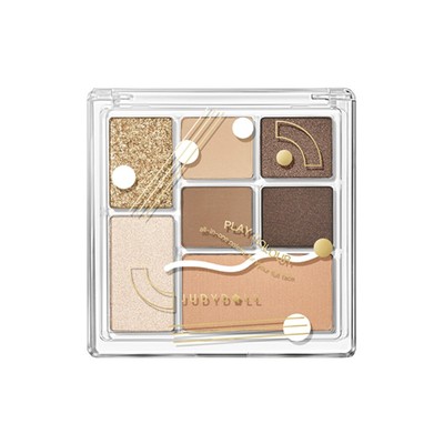 juduo橘朵眼影盘玩趣大地色七巧板七色四色淡妆日常原木2025新款