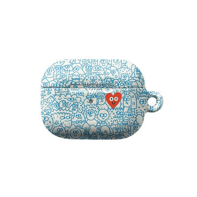 涂鸦爱心菲林硬壳AirPods保护套