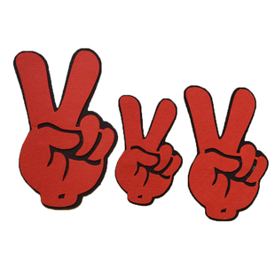 儿童舞蹈道具胜利手势运动会入场开幕式手拿道具演出道具剪刀手耶