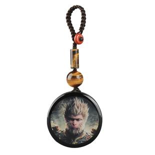 黑神话悟空檀木钥匙扣挂件悟空周边文创礼物汽车钥匙扣刻字定制