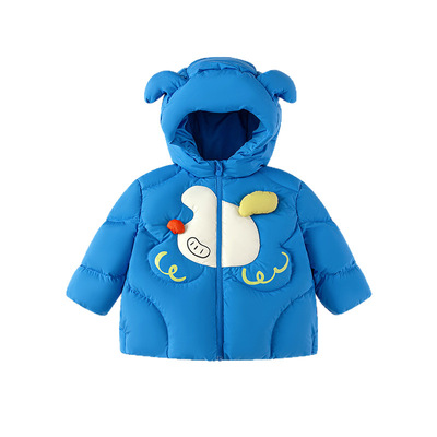 5冬装4女童加厚动物保暖羽绒服外套儿童装男童2岁婴儿面包服3宝宝