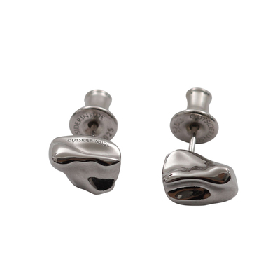 “STEEP悬崖系列”碎石块小耳钉