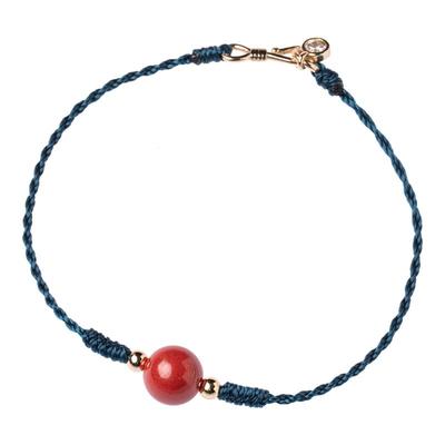 简约朱砂手绳男女同款上岸手链