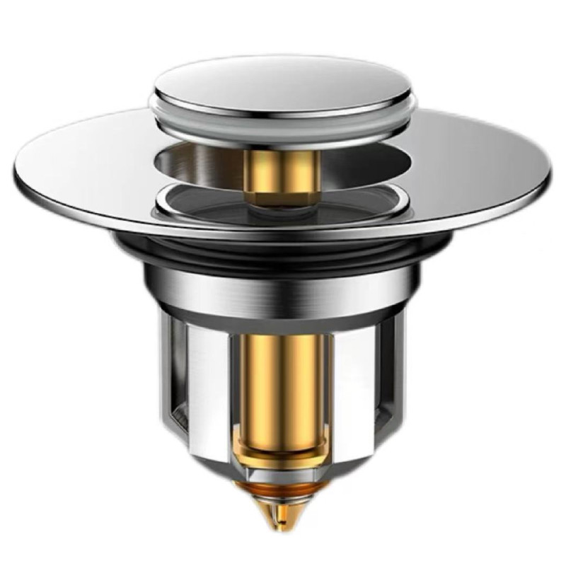 洗手盆脸池漏水塞子弹跳芯316不锈钢下水器面盆通用配件防臭神器