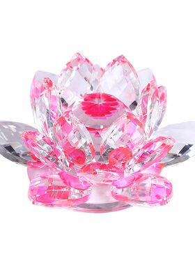 水晶莲花七彩佛前供花供佛观音