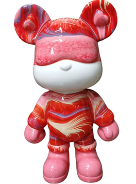 流体酷酷熊储蓄罐摆件乔迁礼品