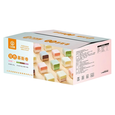 百香顺双色冰皮雪梅娘蛋糕卷270g