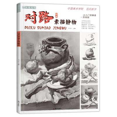 对路素描静物  基础入门对画临摹范本单体组合结构照片美院经典顶配考级美术绘画画册高考联考全集一本通教程教学教材书籍