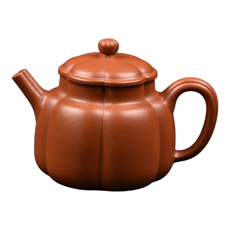 友兰轩 传统手工筋纹器 150CC中小品原矿生砂朱泥言心宜兴紫砂壶