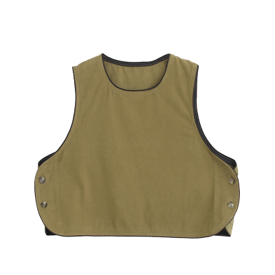 咖咪羽套头通勤常规U领纯色马夹