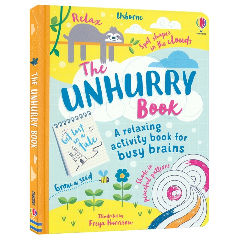 Usborne The Unhurry Book 尤斯伯恩活动书 不慌不忙 从容之书 放松大脑 儿童正念心理健康读物 英文原版进口图书