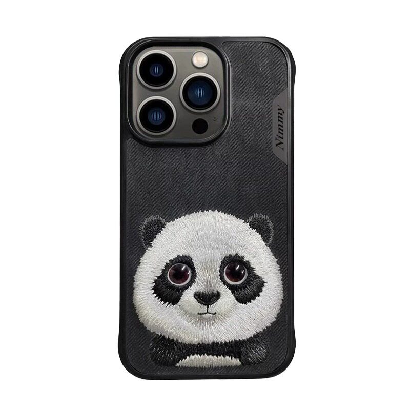 高级感手机壳适用苹果16promax刺绣硅胶iPhone14plus保护套防摔可爱13狗猫咪宠物卡通创意个性15pro女