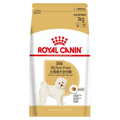 皇家狗粮BF29比熊专用成犬粮3kg小型犬成犬全价粮营养美毛去泪痕