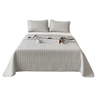 A面全棉b面婴儿绒单件夹棉床盖高级感双面可用榻榻米床单四季通用