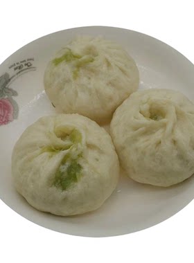 香菇青菜馒头纯手工素包子