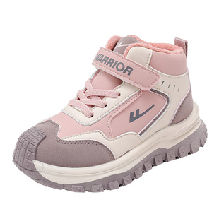 回力童鞋女童加绒二棉鞋2026冬季新款儿童运动鞋男童保暖冬鞋棉靴