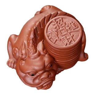 貔貅紫砂盖置茶托盖碗盖子紫砂壶盖专用托架家用茶具配件茶宠摆件