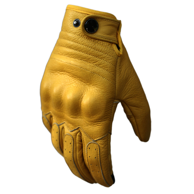 牛皮复古机车四季耐用真皮手套