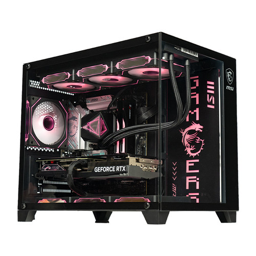 MSI微星海景房电脑主机i5 12400F/13400F/14600KF台式机RTX5060Ti/5070显卡DIY组装机无畏契约三角洲台式整机