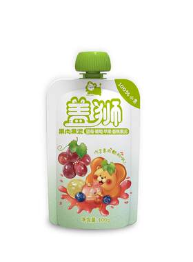 盖狮100%纯水果泥多口味混合装