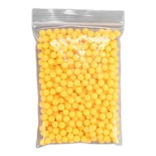 6mm小圆球童年子弹7mm软胶塑弹实心珠小黄豆道具玩具枪实心塑料弹