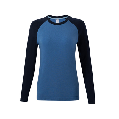 Umeko健身上衣撞色插肩运动长袖