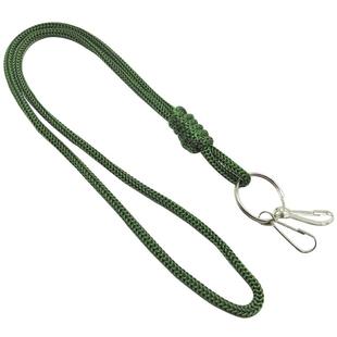 老款老人腰挂挂脖防丢手工编织老式钥匙绳儿童黑色军绿色挂牌绳