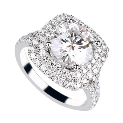 两层分臂钻豪华群镶合成培育钻石