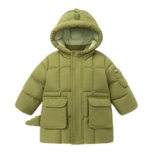 【真心绒】迷你巴拉男女童羽绒服长款儿童三防造型外套2025冬新品