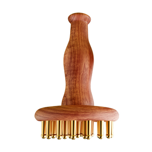 黄铜经络刷29齿纯铜揉腹部肚子腿燃脂按摩梳带脉疏通神器全身通用