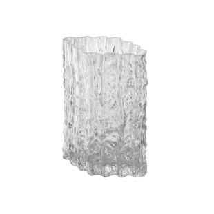 花瓶中古风高级感法式玻璃透明水培插花郁金香鲜花客厅电视柜摆件