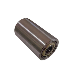 平皮带用惰轮无动力滚筒铁轮双轴承滚轮调偏轮砂带机封箱机从动轮